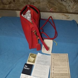 Vintage  Red Coach Bag